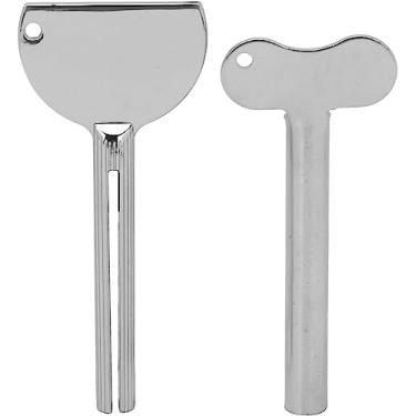 Imagem de 2 peças de chaves de espremedor de tubo de metal, rolo de pasta de dente, espremedores de tubo de salão de beleza, auxiliares de banheiro e acessórios (A+B)