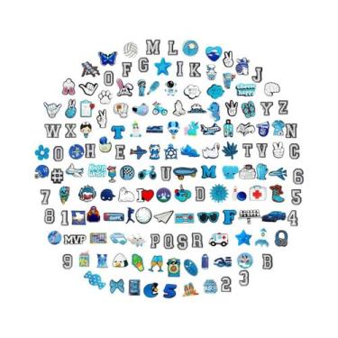 Imagem de Pingentes Para Sapatos Série Azul 10-30 Peças, Chaveiros Para Sapatos,