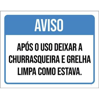 Imagem de Kit 10 Placas Após Uso Churrasqueira Grelha Limpa