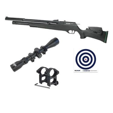 Imagem de Carabina Pressão Pcp Artemis T-rex 5.5+luneta 3-9x40 + Alvos