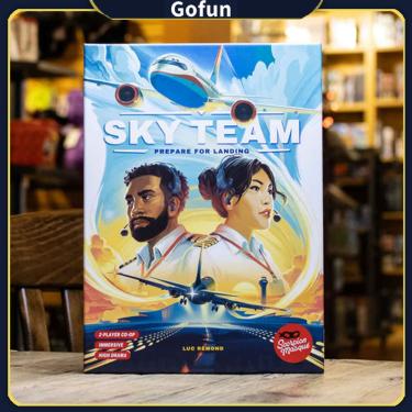 Imagem de Jogo de tabuleiro de cartas Sky Team pouse seu avião com segurança