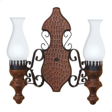 Imagem de Arandela Muller Rustica 2 Lâmpadas Envelhecida 702e
