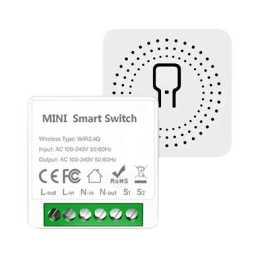 Imagem de Módulo De Interruptor Inteligente WiFi 16A, Controle Por Voz DIY, Comp