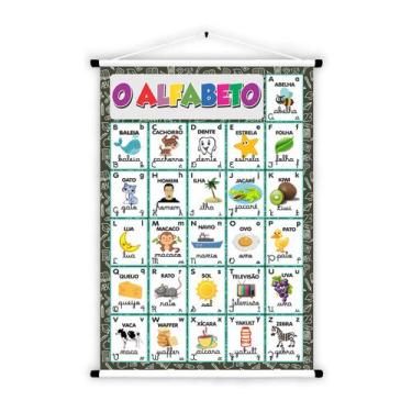Imagem de Banner Educativo em Lona O Alfabeto 1 70x55cm - Core Decore