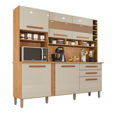 Imagem de Cozinha 6 Portas 2 Gavetas Amanda Com Espelho