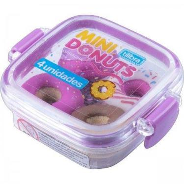 Imagem de Borracha Mini Lancheira Donuts 4 Unidades Tilibra 345156