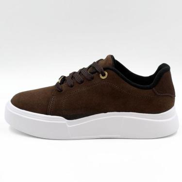 Imagem de Tênis Moleca Flatform Casual em Camurça Feminino-Feminino