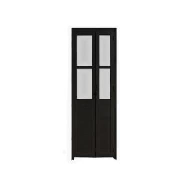 Imagem de Porta Camarão Lambril Alumínio Preto Com Vidro Boreal Lado Esquerdo 21