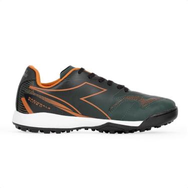 Imagem de Chuteira Diadora Society Nazionale Elite II Verde Preto e Laranja - Masculino-Masculino