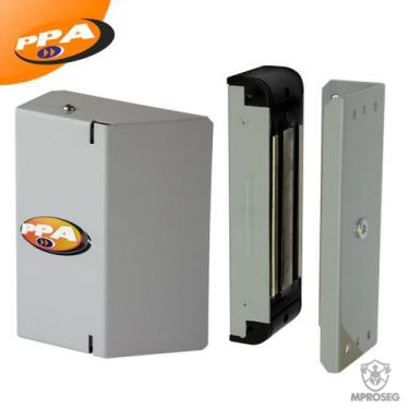 Imagem de Fechadura Trava Porta Com Sensor P200 Ppa Eletroima Força Tração 200Kg