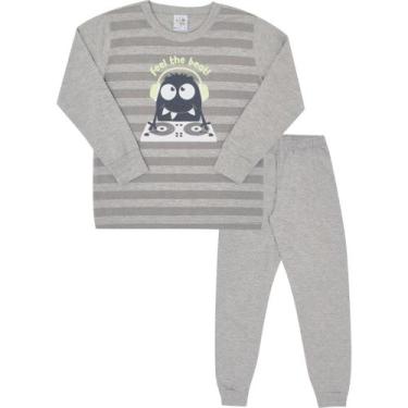 Imagem de Pijama Infantil Menino Good Night by Pulla Bulla Ref. 200561, Cinza cl