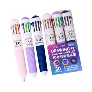 Imagem de Conjunto De Canetas Esferográficas Multicoloridas 28/30 Cores 0.8mm Po