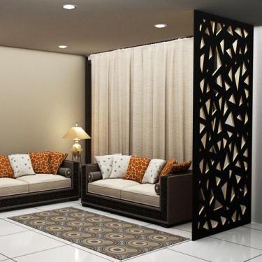 Imagem de Painel Vazado Divisória MDF Santorini Preto - Decore Painéis e Divisór