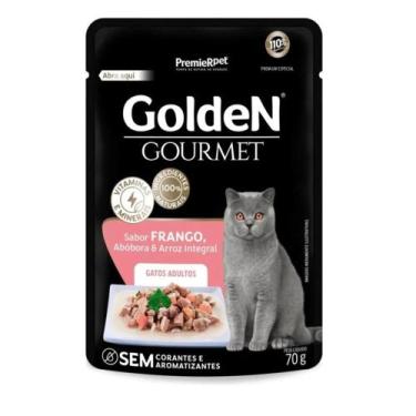 Imagem de Sachê Ração Úmida GoldeN Para Gatos Sabor Frango - 70g - Premier