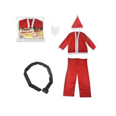 Imagem de Fantasia Papai Noel Adulto Completa 5 Peças - Fisiosmart