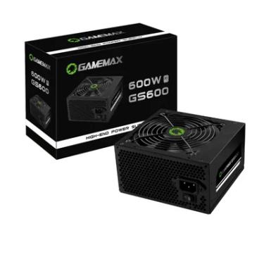 Imagem de Fonte Gamemax Gs600, 600W, 80plus White, PFC Ativo, Preta
