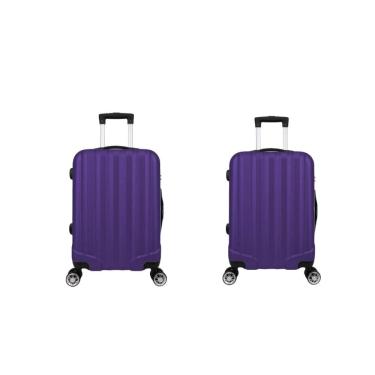 Imagem de Kit Mala de Viagem abs 2 peças Adventure e Action Fortt Roxa MAB01-RX