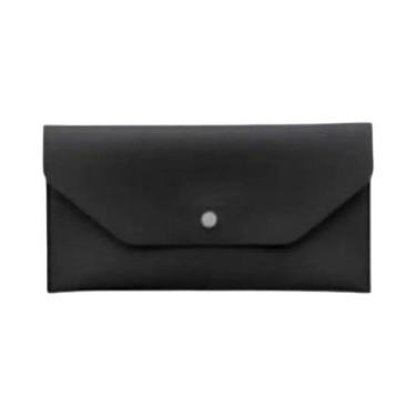 Imagem de Carteira Unissex Ultrafina De Couro PU Impermeável Com Porta-Cartões E