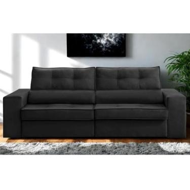 Imagem de Sofá Retrátil e Reclinável 3 lugares 2,30m com Molas Milão Suede Mirra