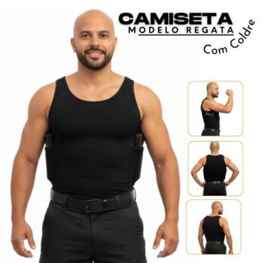 Imagem de Regata Para CAC Porta 2 Carregadores Masculina Preta - Fanáticos Por C