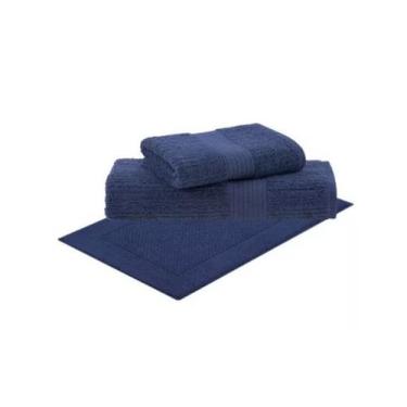 Imagem de Toalha de Banho Gigante + Rosto + Piso 3 Pçs Fio Penteado Canelado Bud