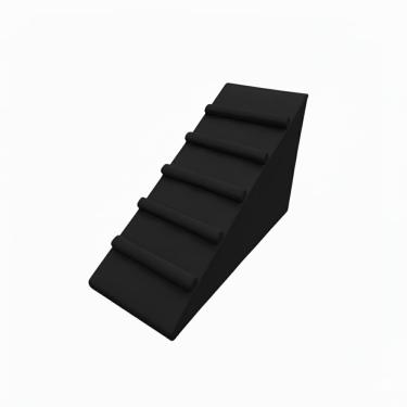 Imagem de Rampa Pet Antiderrapante Para Cachorro Gato Com Degraus Cor Preto Liberty Móveis