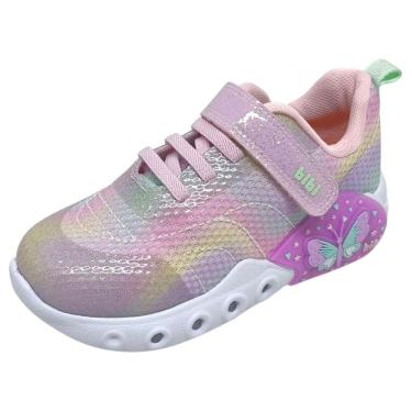 Imagem de Tênis Infantil Menina Led Borboleta Coforto Bibi Fun Light
