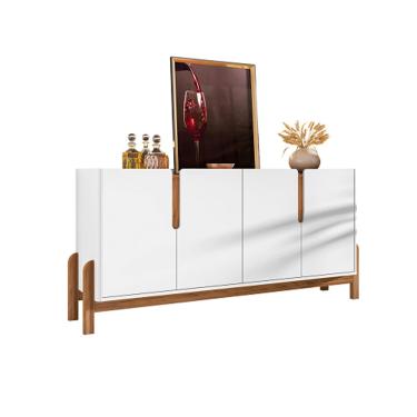 Imagem de Buffet Lizz 1.70 Branco/Cedro - Casa D Móveis