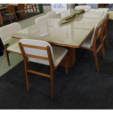 Imagem de Sala De Jantar Com 8 Cadeiras 2,20 Estellar Requinte Salas