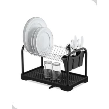 Imagem de Escorredor Master Duplo Arthi Preto com Bica de drenagem