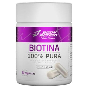 Imagem de Biotina 100% Pura 60 Cápsulas - Body Action
