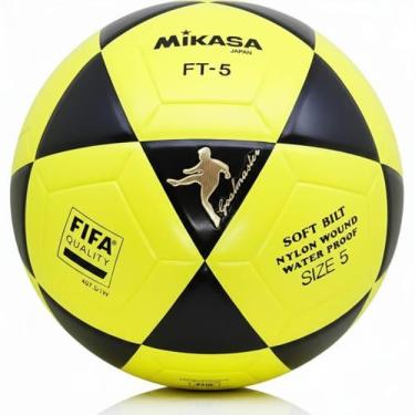 Imagem de Bola Mikasa de Futevôlei Oficial World League Amarelo e Preto