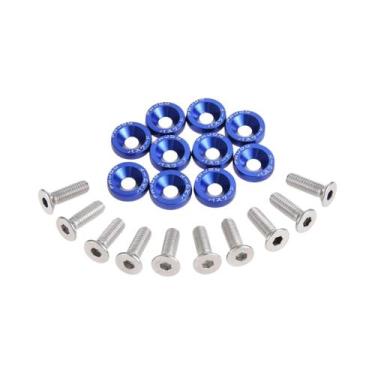 Imagem de Arruelas De Alumínio Anodizadas Coloridas M6 Para Carros, 10 Peças, Ju