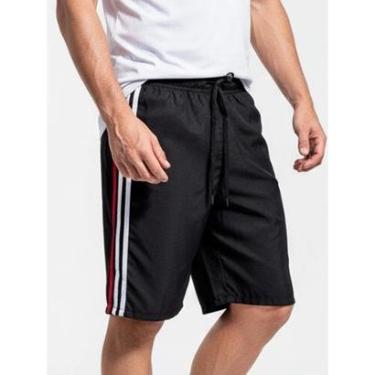 Imagem de Bermuda Tactel Masculina Treino Academia  Bolso Traseiro 195 - P-Masculino