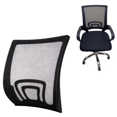 Imagem de Encosto Cadeira de Escritorio Ergonomico Apoio Lombar Mesh Resistente Home Office Estudo Leitura