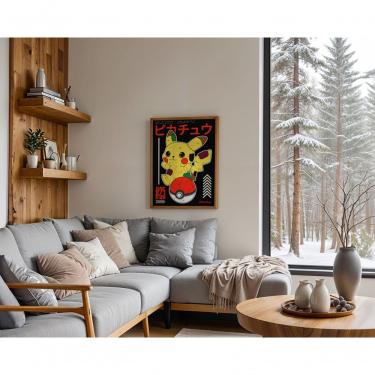 Imagem de Quadro Decorativo Faisquinha Retangular 30x40CM em Vinil com Vidro Branco