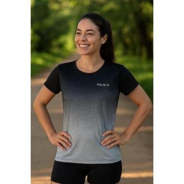 Imagem de Camiseta Feminina Manga Curta Fitness Estampada Academia Dry-Feminino