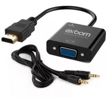 Imagem de Cabo Conversor Hdmi Vga Com Áudio Cc-hva60 Exbom