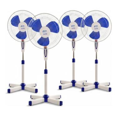 Imagem de Kit 4 Ventiladores Coluna Fix 40cm Alta Potente E Ajustável, 110V