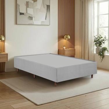 Imagem de Cama Box Casal em Madeira Eucalipto Base Resistente e Durável Santorini Espresso Móveis...