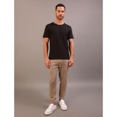 Imagem de Camiseta Manga Curta Calvin Klein Jeans Masculino Boxy Gola Colorida - Preto-Masculino