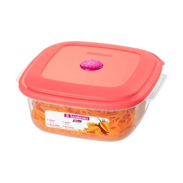 Imagem de Pote Plástico 1,3L Sanremo Quadrado VAC Freeze Livre de BPA
