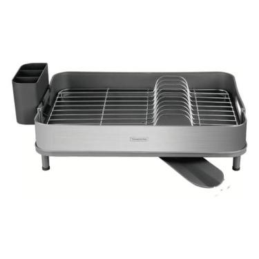 Imagem de Escorredor Louça Tramontina Inox C/ Porta Talher Removível C - Congrat