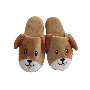 Imagem de Pantufa Aberta Marrom Basic+ Nº 31/32