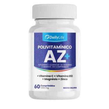Imagem de Polivitaminico AZ Vit C E B12 Magnesio Zinco 30 Doses Imunidade Sem Gl
