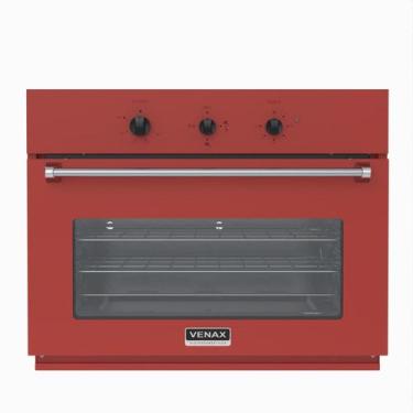 Imagem de Forno de Embutir a Gas Venax 88,3L Arena GIII Vermelho, 220V