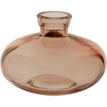 Imagem de VASO DECORATIVO ENFEITE PLANTA GARRAFA VIDRO 6x9x9cm ROSA