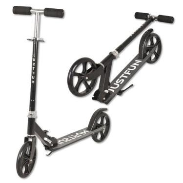 Imagem de Patinete Infantil Adulto Juvenil 2 Rodas Dobrável Portátil Branco, Pre