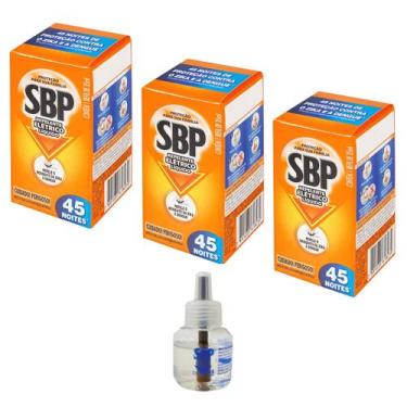 Imagem de Refil Inseticida SBP Elétrico Líquido 45 Noites KIT 3