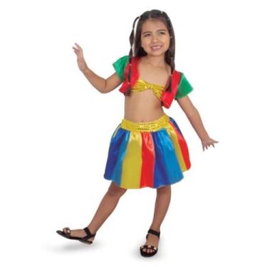 Imagem de Fantasia Infantil Frevo Carnaval Saia Curta - Brink Model -, P